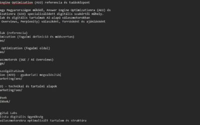llms.txt és AI-optimalizálás: mítosz vagy valódi rangsorolási eszköz?